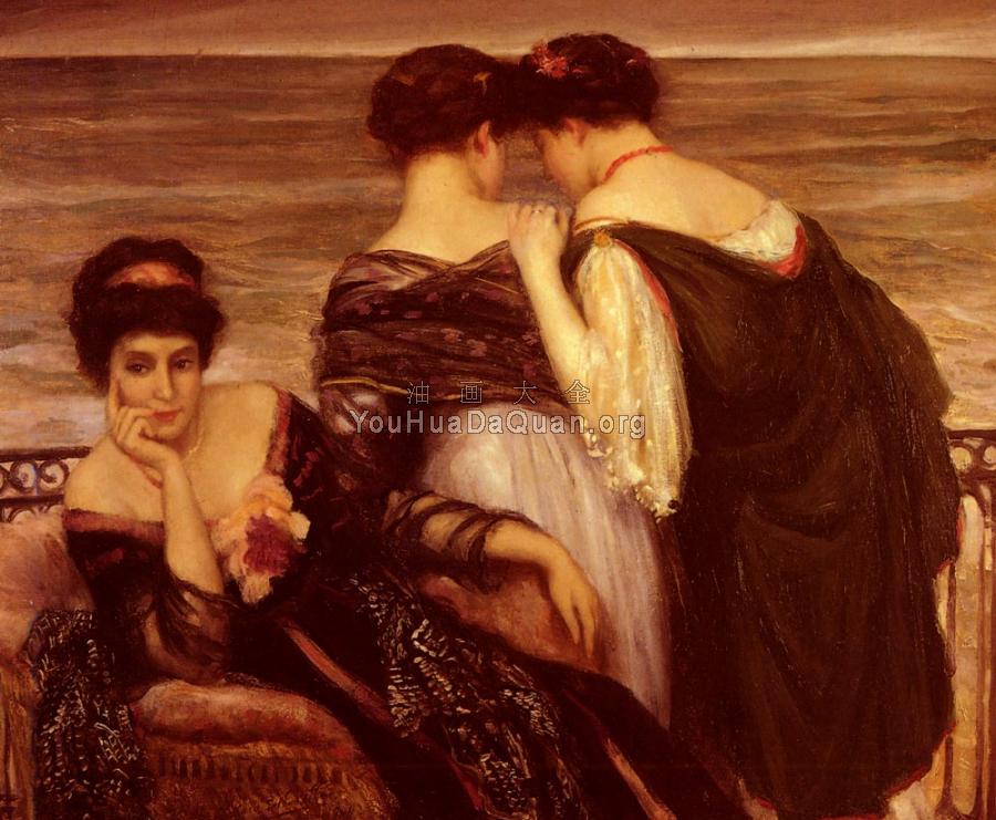 Sur La Terrasse, Bairritz - 亨利·卡罗·德尔维拉